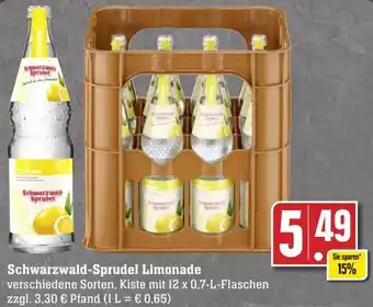 Edeka Schwarzwald-Sprudel Limonade 12x0,7 L Angebot