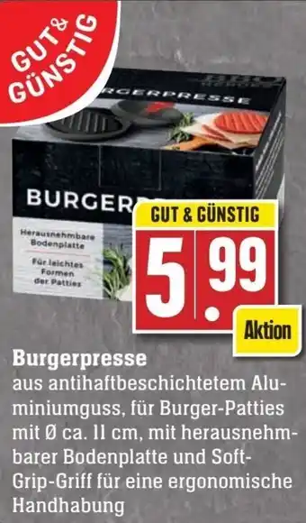 Edeka GUT& GÜNSTIG Burgerpresse Angebot