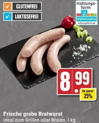 Edeka Frische grobe Bratwurst 1 kg Angebot