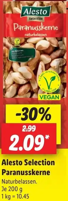 Lidl Alesto Selection Paranusskerne 200 g Angebot