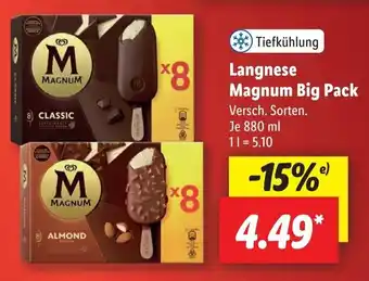 Lidl Langnese Magnum Big Pack 880 ml Angebot