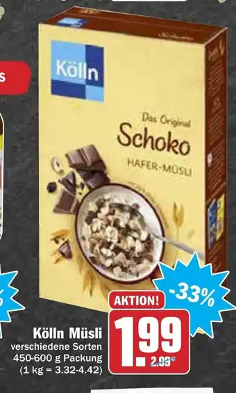 AEZ Kölln Müsli 450-600 g Angebot