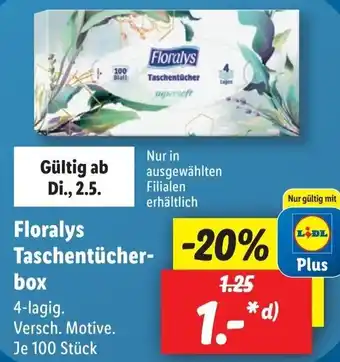 Lidl Floralys Taschentücherbox Angebot