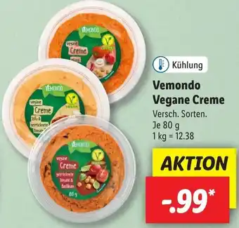 Lidl Vemondo Vegane Creme 80 g Angebot