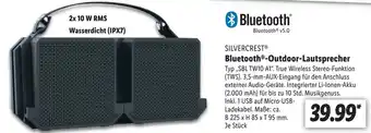 Lidl SILVERCRESTⓇ Bluetooth®-Outdoor-Lautsprecher Angebot