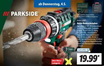 Lidl PARKSIDEⓇ Akku-Bohrschrauber ,,PBSA 12 E4" Angebot