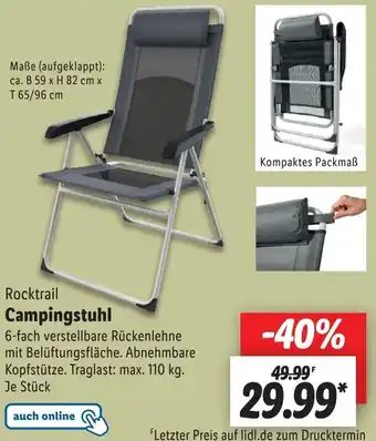 Lidl Rocktrail Campingstuhl Angebot