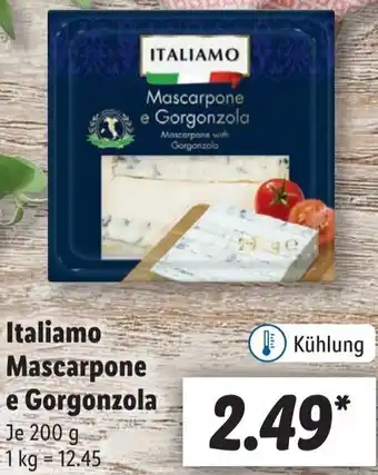 Lidl Italiamo Mascarpone e Gorgonzola 200 g Angebot