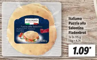 Lidl Italiamo Puccia alla Salentina Fladenbrot 2x115 g Angebot