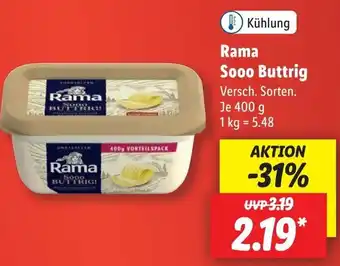 Lidl Rama Sooo Buttrig 400 g Angebot