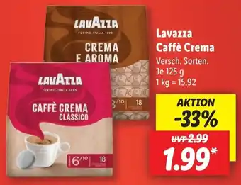 Lidl Lavazza Caffè Crema 125 g Angebot