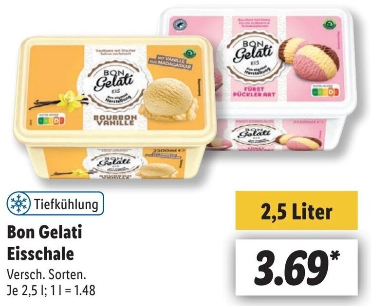 Bon Gelati Eisschale 2,5 L Angebot bei Lidl Bon Gelati Eisschale 2,5 L Angebot bei Lidl