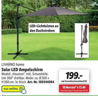 Lidl LIVARNO home Solar LED Ampelschirm Angebot