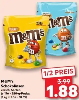 Kaufland M&M's Schokolinsen 176-250 g Packg. Angebot