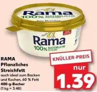 Kaufland RAMA Pflanzliches Streichfett 400 g Angebot