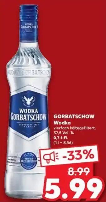 Kaufland GORBATSCHOW Wodka 0,7 L-Fl. Angebot