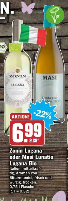 AEZ Zonin Lugana oder Masi Lunatio Lugana Bio 0,75L Angebot