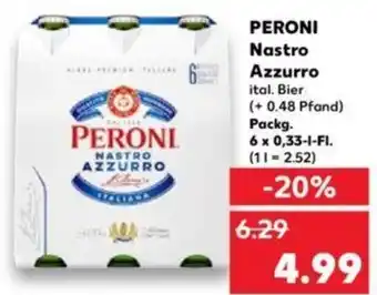 Kaufland PERONI Nastro Azzurro 6x0,33 L-Fl. Angebot