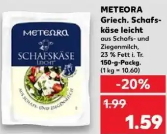 Kaufland METEORA Griech. Schafskäse leicht 150 g Angebot