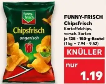 Kaufland FUNNY-FRISCH Chipsfrisch 125-150 g Beutel Angebot