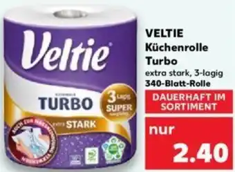 Kaufland VELTIE Küchenrolle Turbo 340 Blatt Rolle Angebot