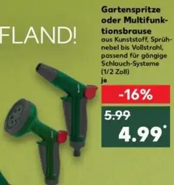 Kaufland Parkside Gartenspritze oder Multifunktionsbrause Angebot