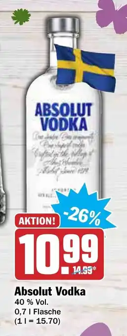 AEZ Absolut Vodka 0,7L Angebot