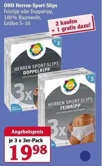 Globus OHO Herren Sport Slips Angebot