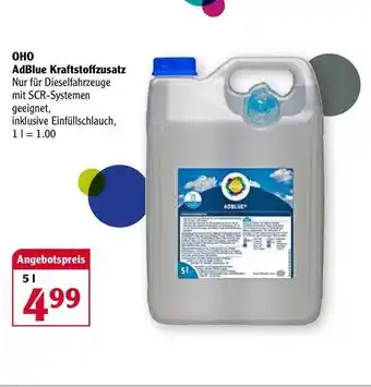 Globus OHO AdBlue Kraftstoffzusatz Angebot