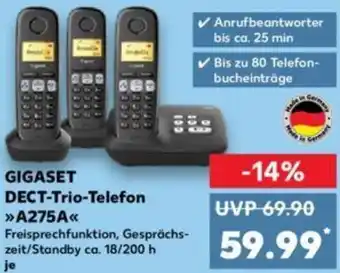 Kaufland GIGASET DECT-Trio-Telefon >>A275A<< Angebot