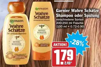 AEZ Garnier Wahre Schätze Shampoo oder Spülung 250/200ml Angebot