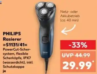 Kaufland PHILIPS Rasierer >>S1131/41<< Angebot