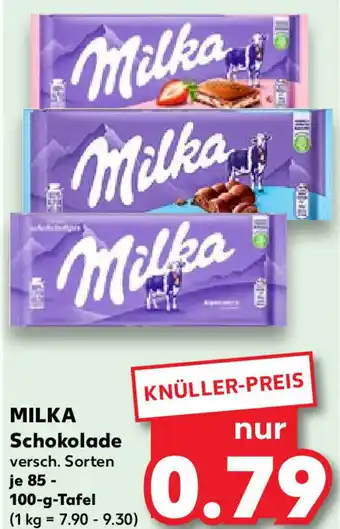 Kaufland MILKA Schokolade 85 -100-g-Tafel Angebot