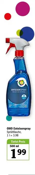 Globus OHO Enteiserspray Angebot