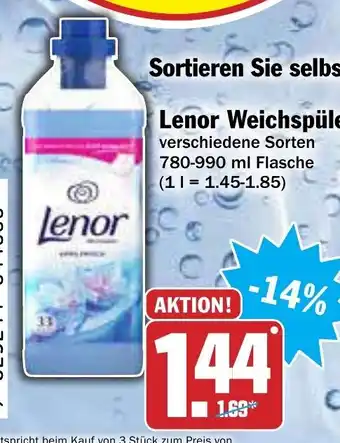 AEZ Lenor Weichspüler 780-990 ml Angebot