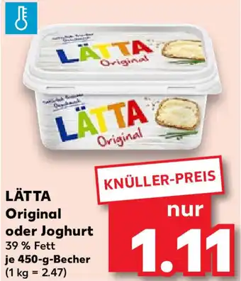 Kaufland Lätta Original oder Joghurt 450 g Becher Angebot