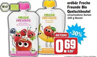 AEZ Erdbär Freche Freunde Bio Quetschbeutel 100g Beutel Angebot