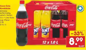 Netto Marken-Discount Coca-Cola Kombikiste 12x1 Liter Kiste Angebot