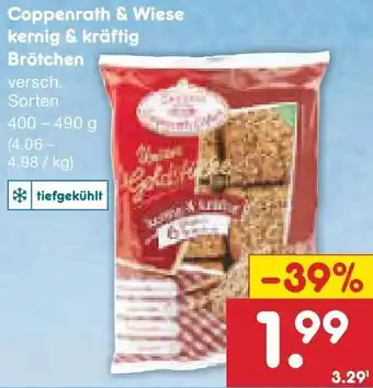 Netto Marken-Discount Coppenrath & Wiese kernig & kräftig Brötchen 400-490 g Angebot