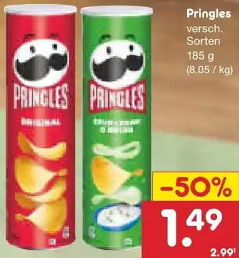 Netto Marken-Discount Pringles 185 g Angebot