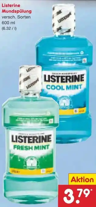 Netto Marken-Discount Listerine Mundspülung 600 ml Angebot