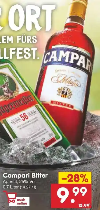 Netto Marken-Discount Campari Bitter 0,7 Liter Angebot