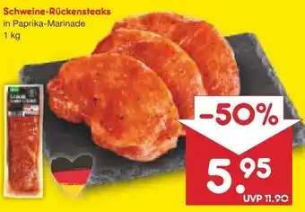 Netto Marken-Discount Schweine-Rückensteaks 1 kg Angebot