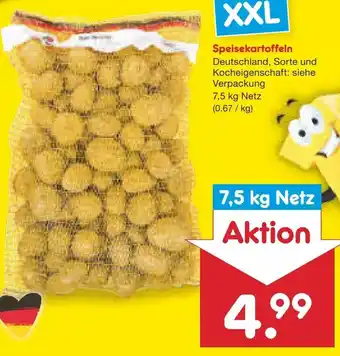 Netto Marken-Discount Speisekartoffeln 7,5 kg Netz Angebot