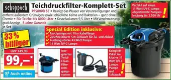 Norma scheppach Teichdruckfilter Komplett Set Angebot