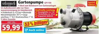 Norma Scheppach Gartenpumpe GP1100 Angebot