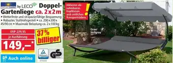 Norma Solax-Sunshine by LECO Doppel-Gartenliege ca. 2x2m Angebot