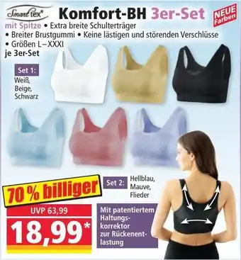 Norma Smart tex Komfort-BH 3er-Set Angebot