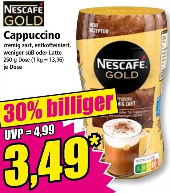 Alle Nescafé gold cappuccino Angebote Entdecken Sie das günstigste