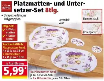 Norma CASA ROYALE Platzmatten und Untersetzer Set 8tlg. Angebot